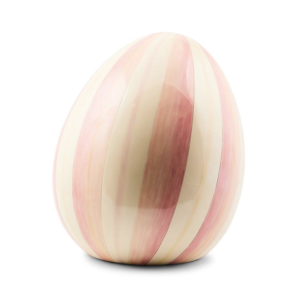 Rosy Stripe Medium Egg | MacKenzie-Childs