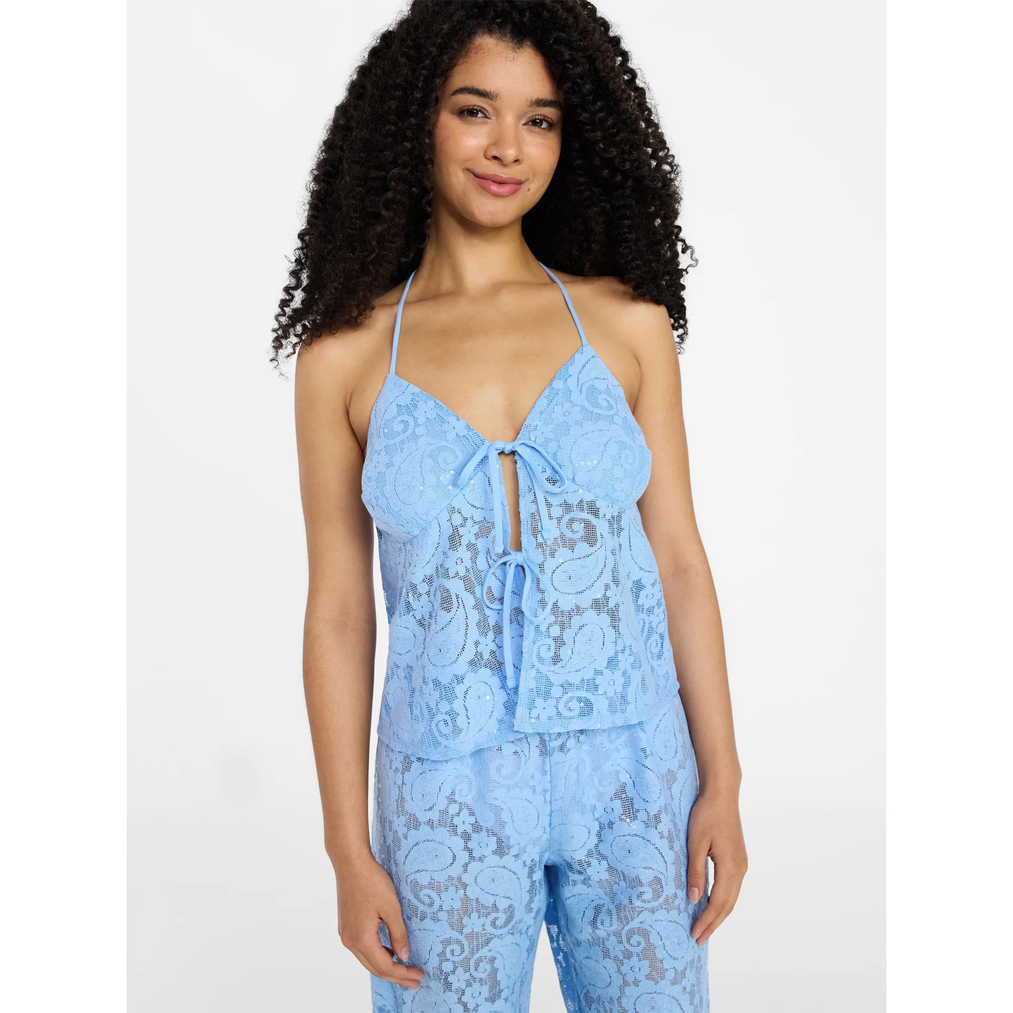 No Boundaries Lace Tank Swim Coverup, Women's XXS-XXL | Walmart (US)