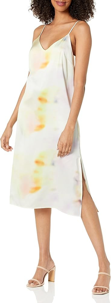 The Drop Women's Ana Silky V-Neck Midi Slip Dress | Amazon (US)