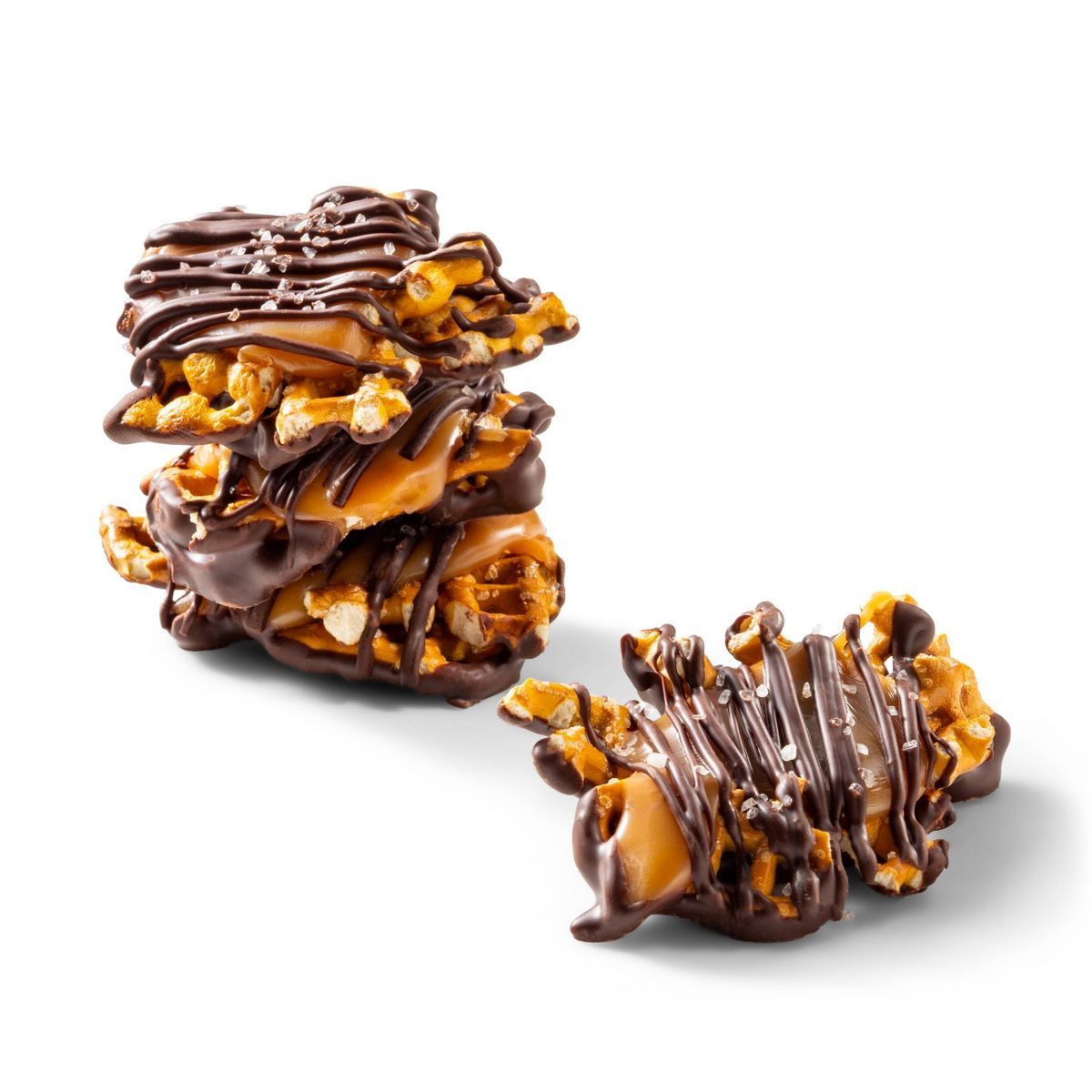 Dark Chocolate, Caramel, Pretzel with Sea Salt Crunchy Clusters Candy - 6.5oz - Favorite Day™ | Target