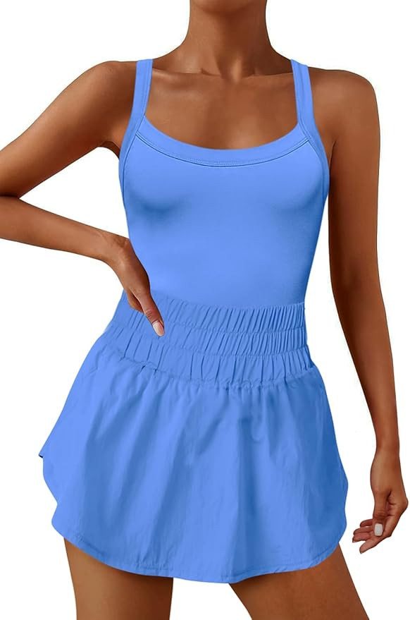 SENSERISE Womens Athletic Romper Running Onesie One Piece Workout Sets Tennis Dresses Shorts Golf... | Amazon (US)