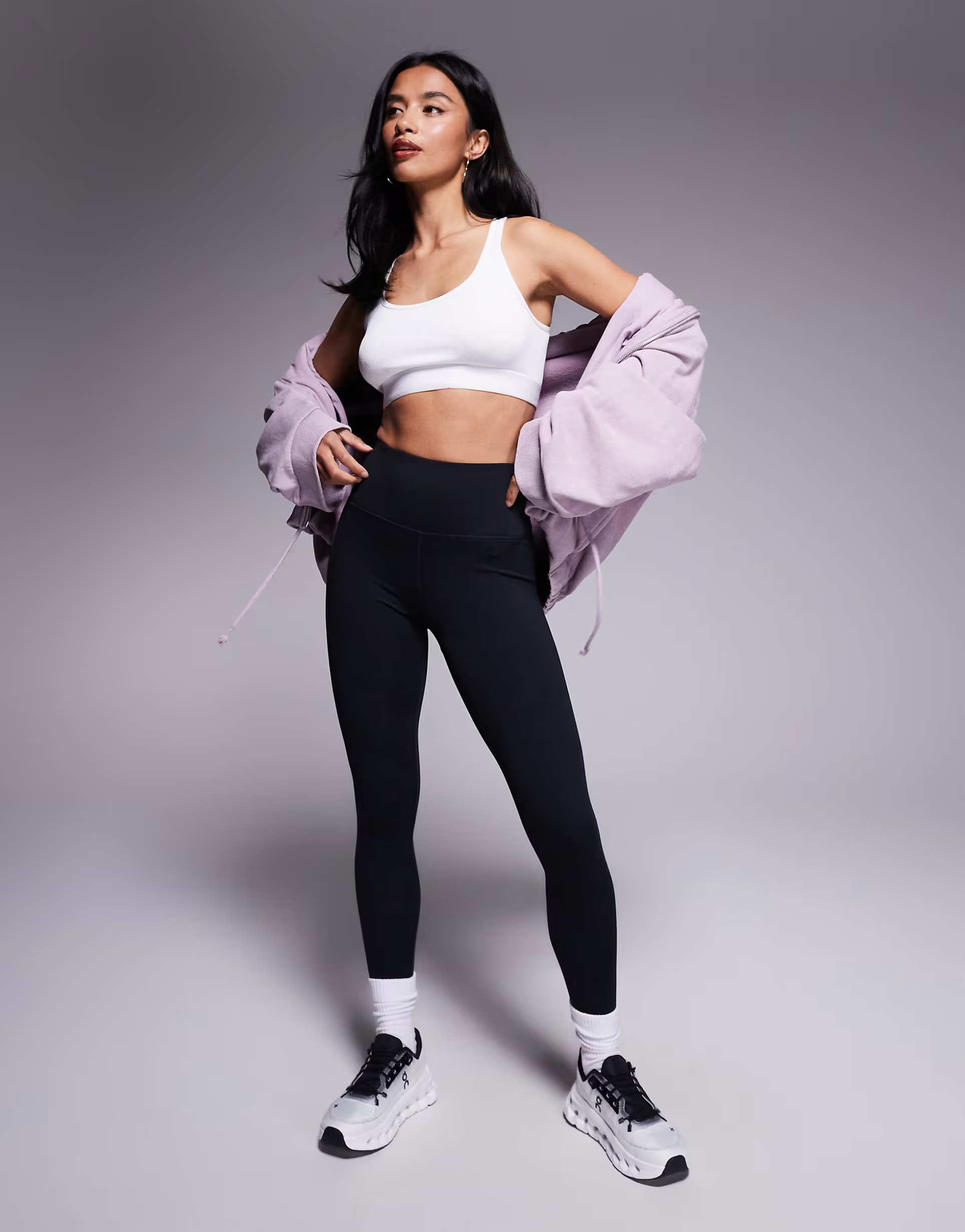 4505 Petite Icon soft touch high waist yoga legging in black | ASOS | ASOS (Global)