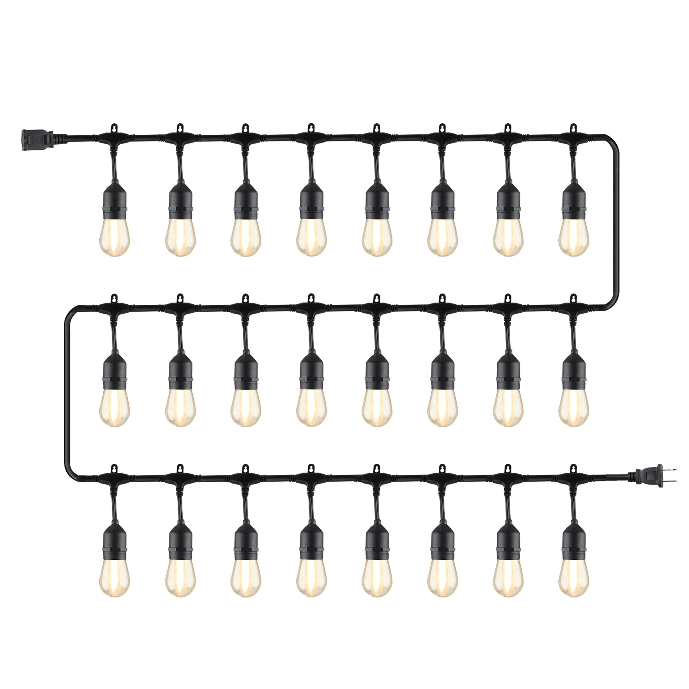 Better Homes & Gardens 48ft Outdoor String Lights, Shatterproof and Weather-Resistant Bulbs for B... | Walmart (US)