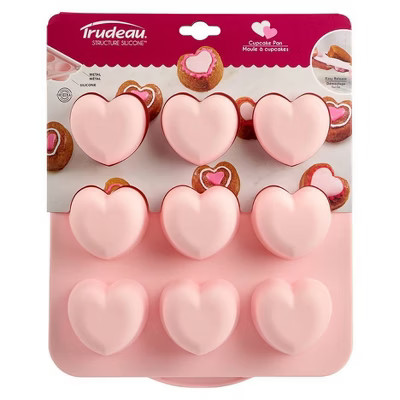 Trudeau 10.86" Valentine Heart Baking Pan Pink | Target