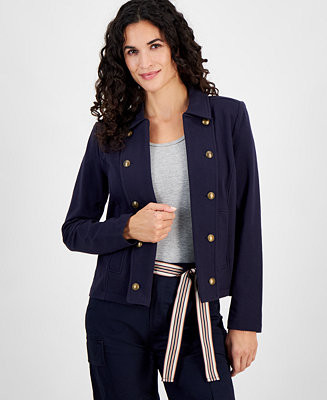 Jeans Women's Open-Front Captain's Jacket, Online Only | Macy's
