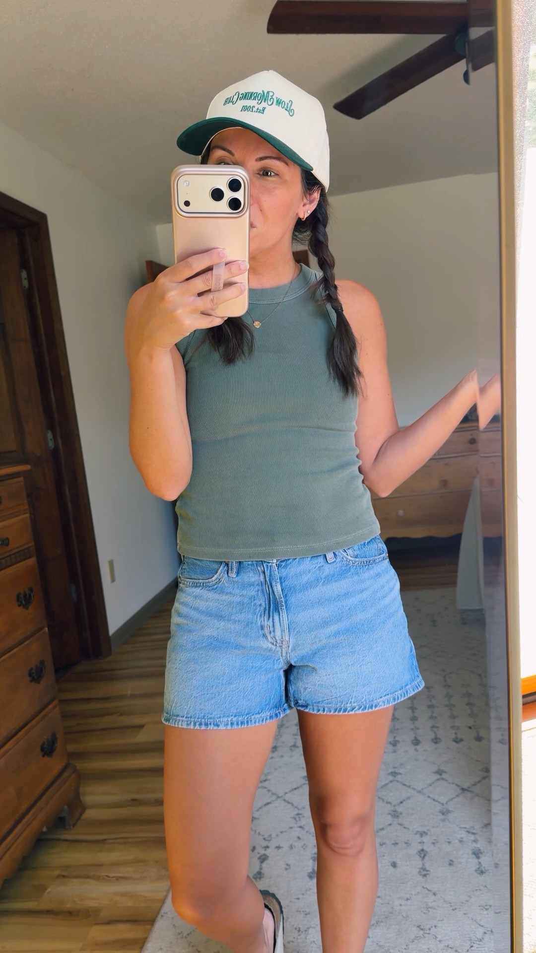 small in my bra, small in my tank and 00 in my denim shorts (dream blue wash). My sandals are size 36.

#LTKPetite #LTKootd #LTKgrwm