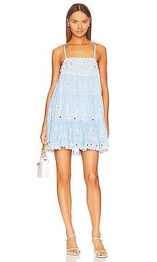 juliet dunn Trapeze Dress in Blue Tonal from Revolve.com | Revolve Clothing (Global)