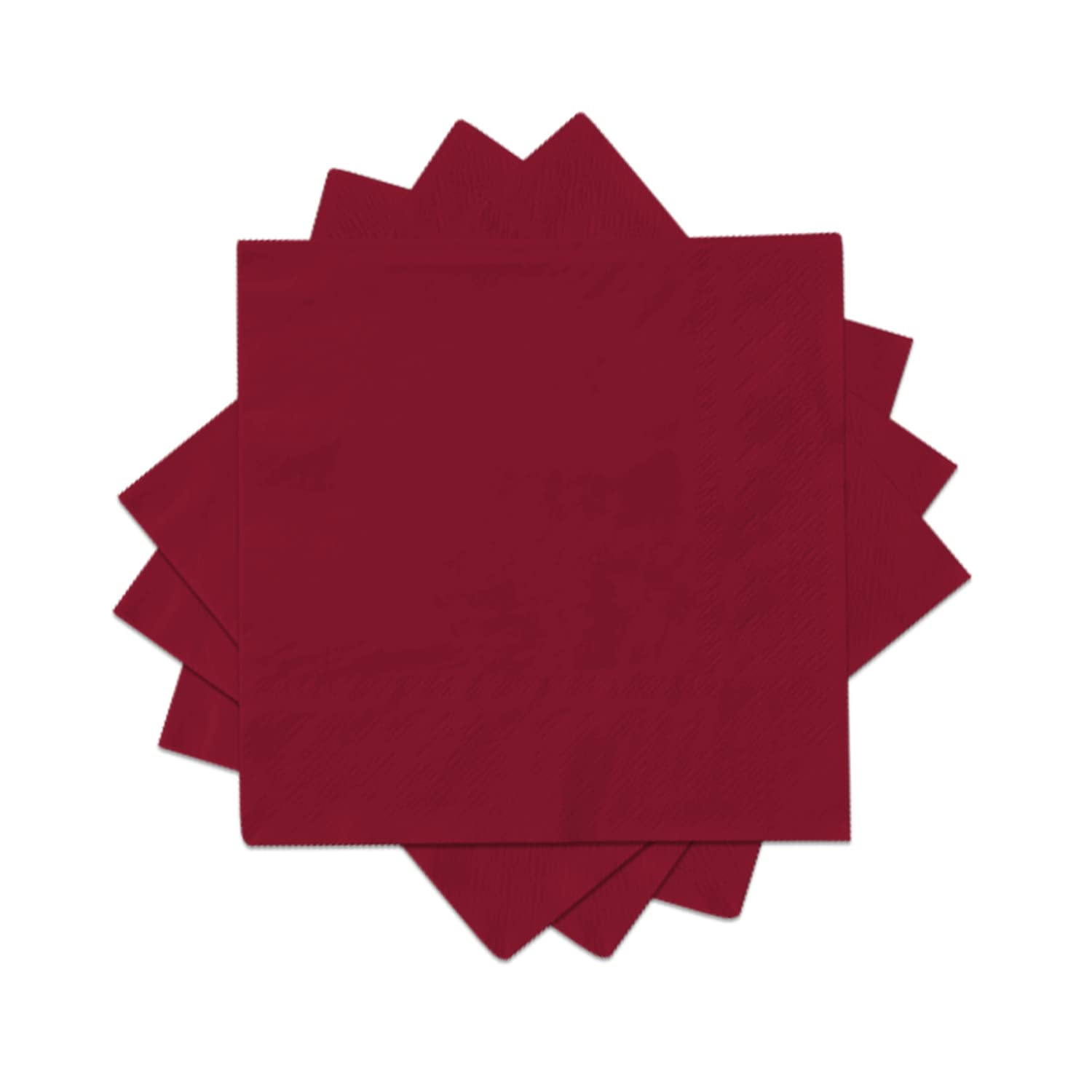 Maroon Cocktail Napkins 3-ply 80PCS Burgundy Red Beverage Napkin Disposable Paper Cocktail Napkin... | Amazon (US)