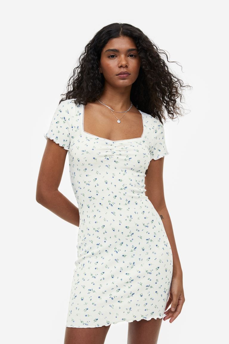 Lace-trimmed Bodycon Dress | H&M (US + CA)