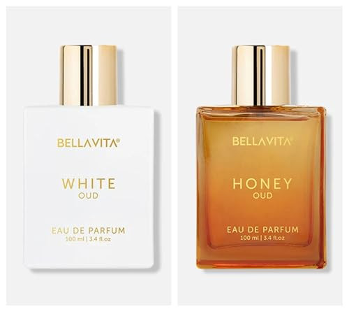 HOOSBURY Honey Oud & White Oud Eau de Parfum Combo | Sweet and Spicy Long-Lasting Unisex Perfumes | Floral, Fruity, Woody Scents | 2 x 100ml | Amazon (US)