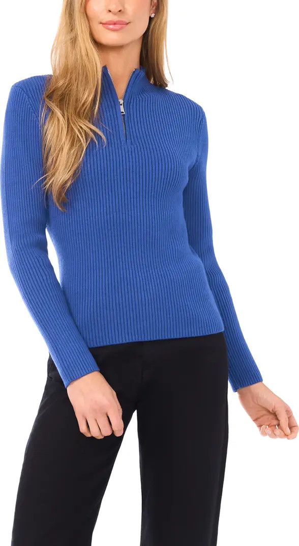Rib Quarter Zip Sweater | Nordstrom