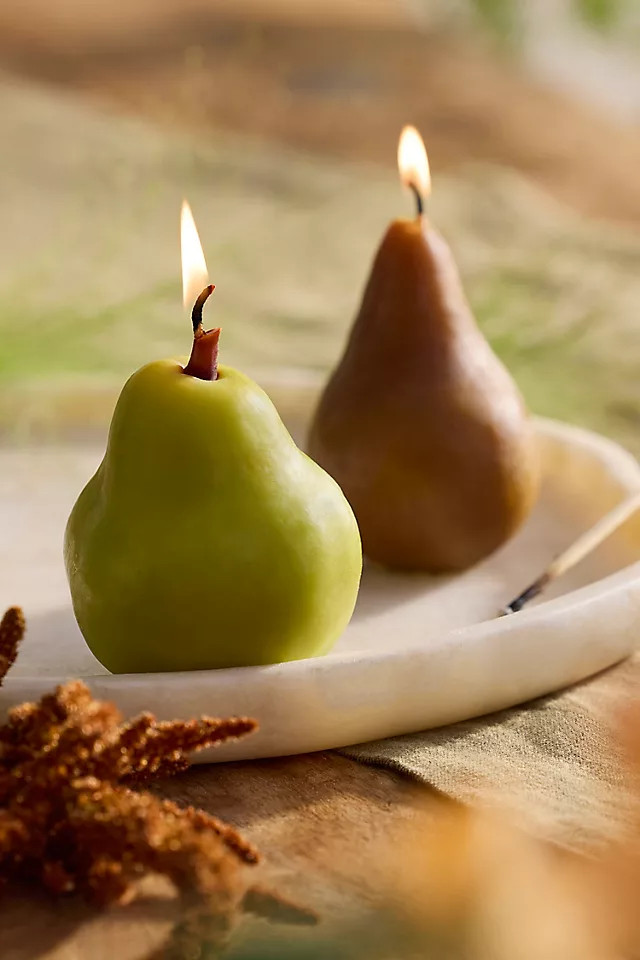 Happy Organics Pear Candle in Green at Terrain | Terrain