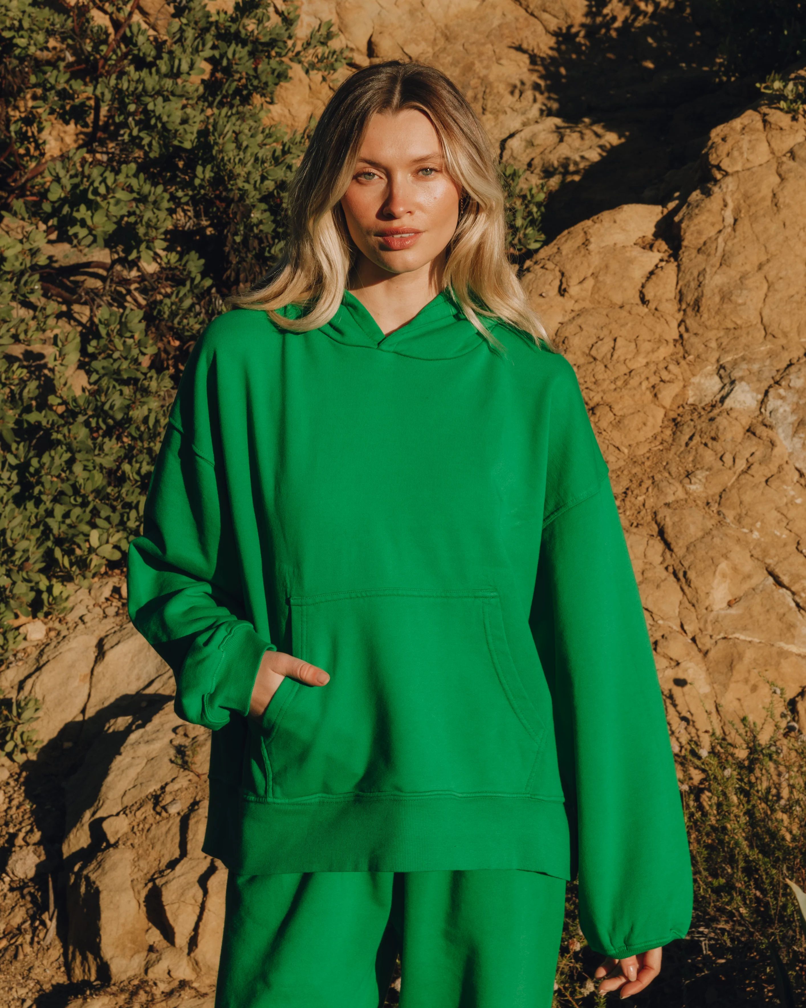 Unisex Oversized Hoodie - Kelly Green | Daily Drills