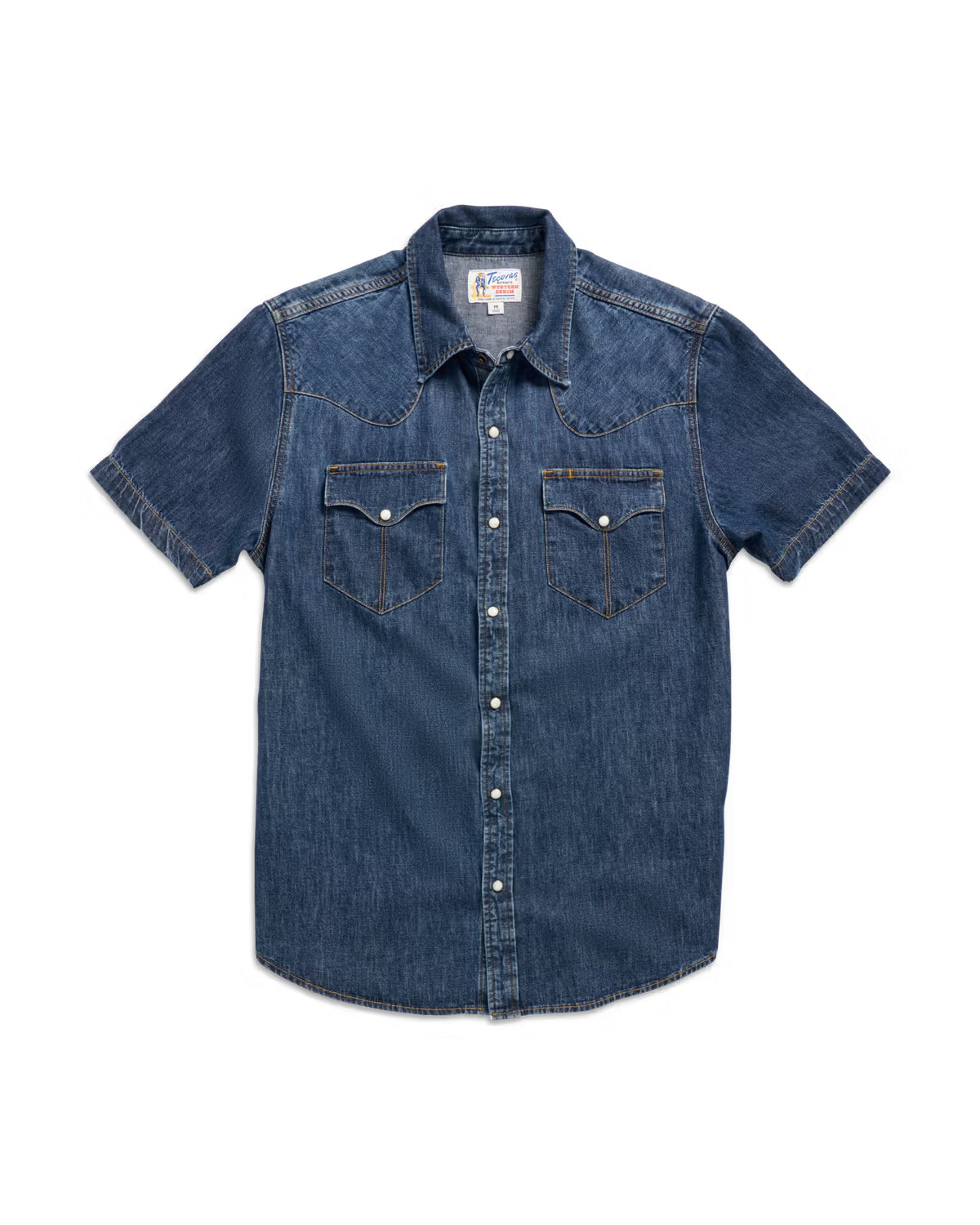 Men's Denim Short Sleeve Pearl Snap | Tecovas | Tecovas