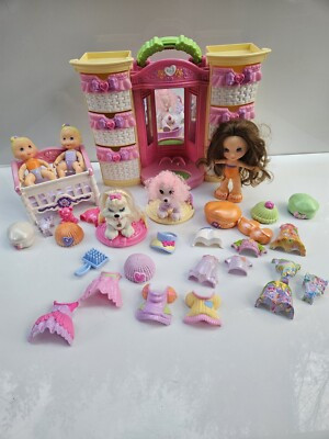 Huge Lot Fisher Price Snap N Style Doll, Babies, Dogs, Crib, Accessories Closet | eBay US