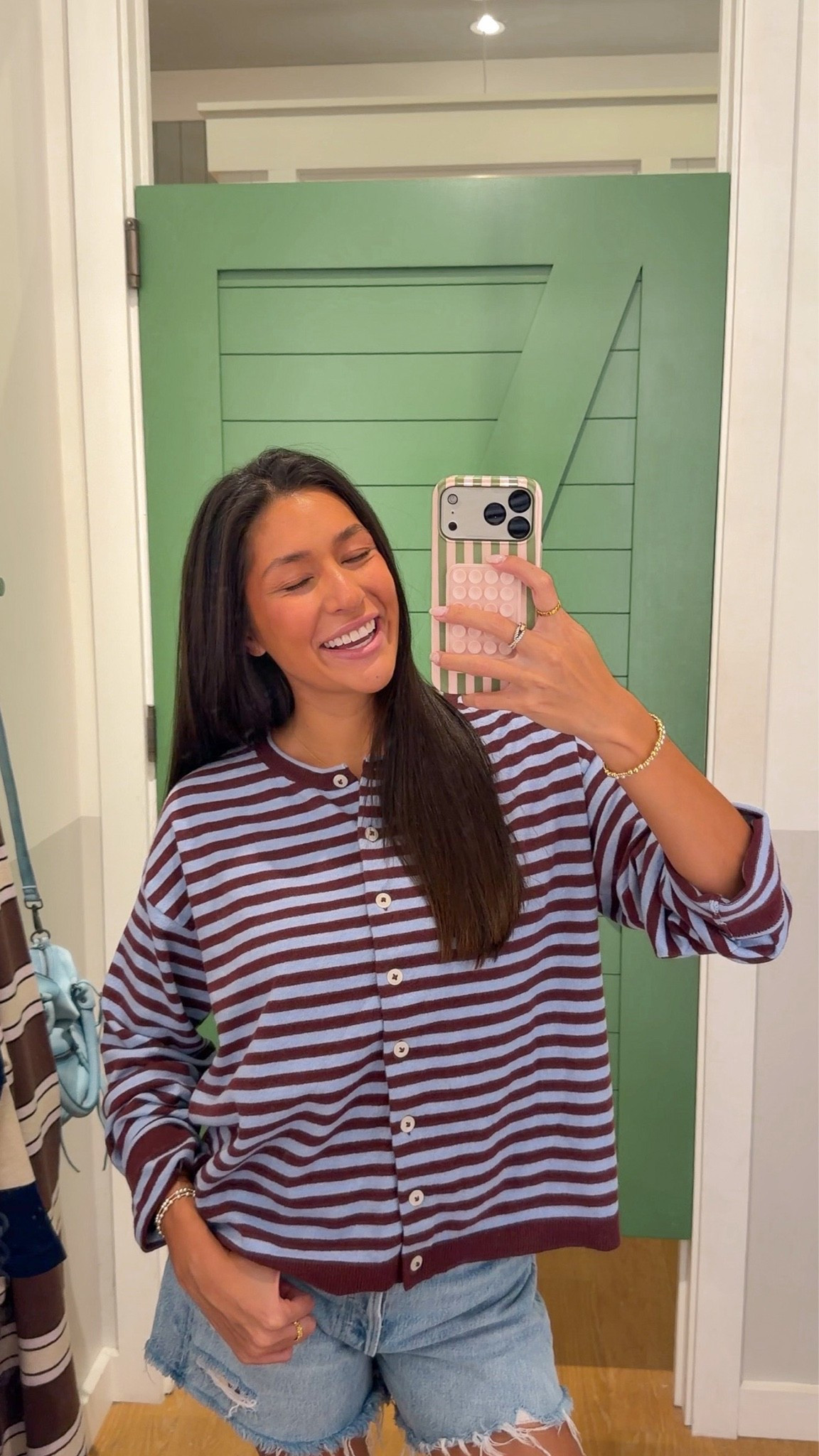 the cutest cardigan actually ever🩵🤎
