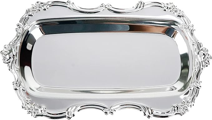 Quluxe Small Vintage Trinket Dish Jewelry Tray Perfume Organizer Tray for Wedding Photographer De... | Amazon (US)