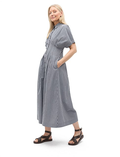 POPLIN STRIPE SHIRT DRESS | David Jones (Australia & New Zealand)