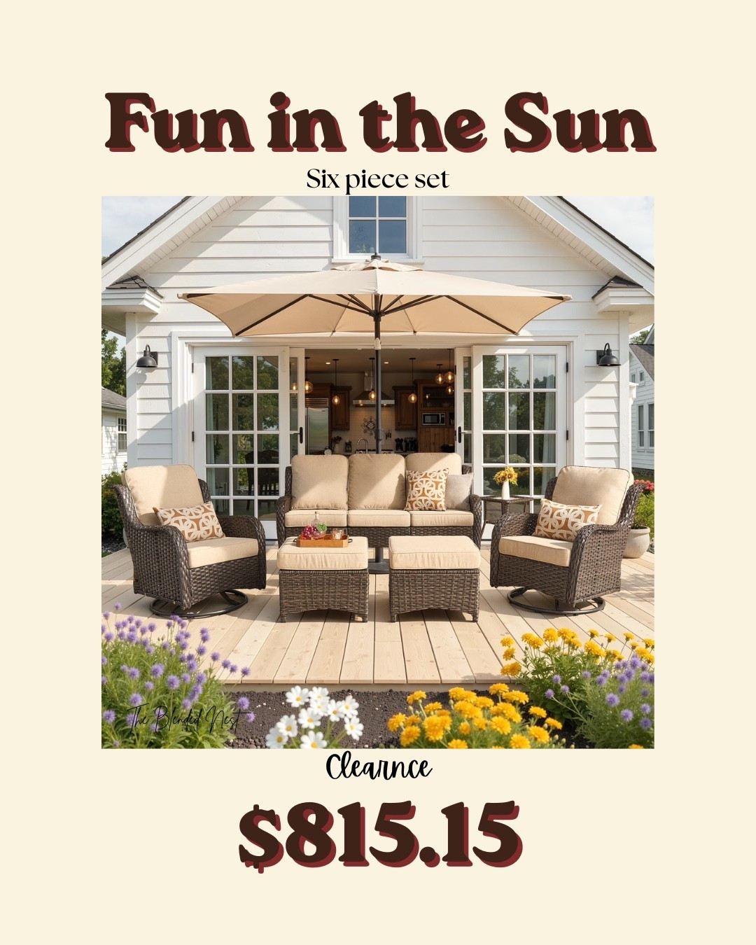 This 6 piece set is PREFECT!!    It has great reviews, comes in multiple colors and is on clearance at Walmart!  I think this will be going in our new fenced in area in our backyard.

#LTKHome #LTKSeasonal #LTKSaleAlert