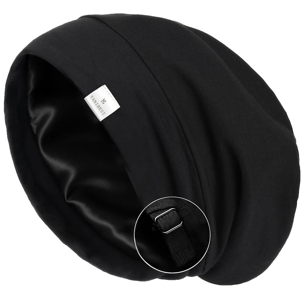 YANIBEST Slouchy Beanie Hat Satin Lined Sleep Cap Satin Bonnet Chemo Headwear Caps for Women and ... | Amazon (US)