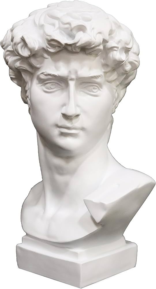 Greek Statue David Sculpture Decor,Vintage White Simple Art,Decorations Applicable Home, Living R... | Amazon (US)