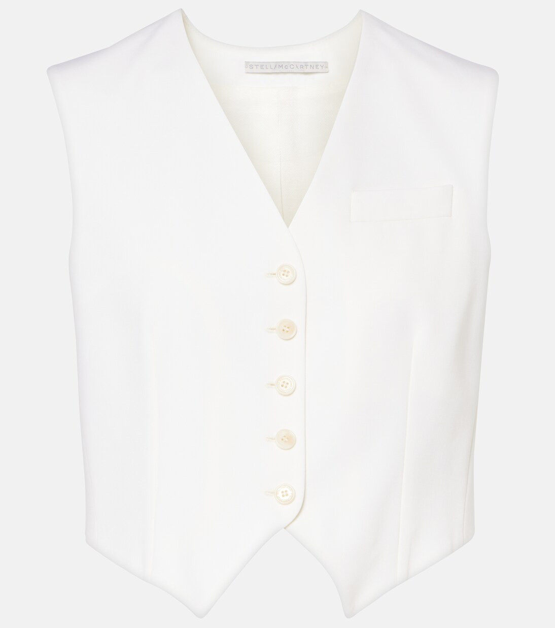 Cropped wool vest | Mytheresa (UK)