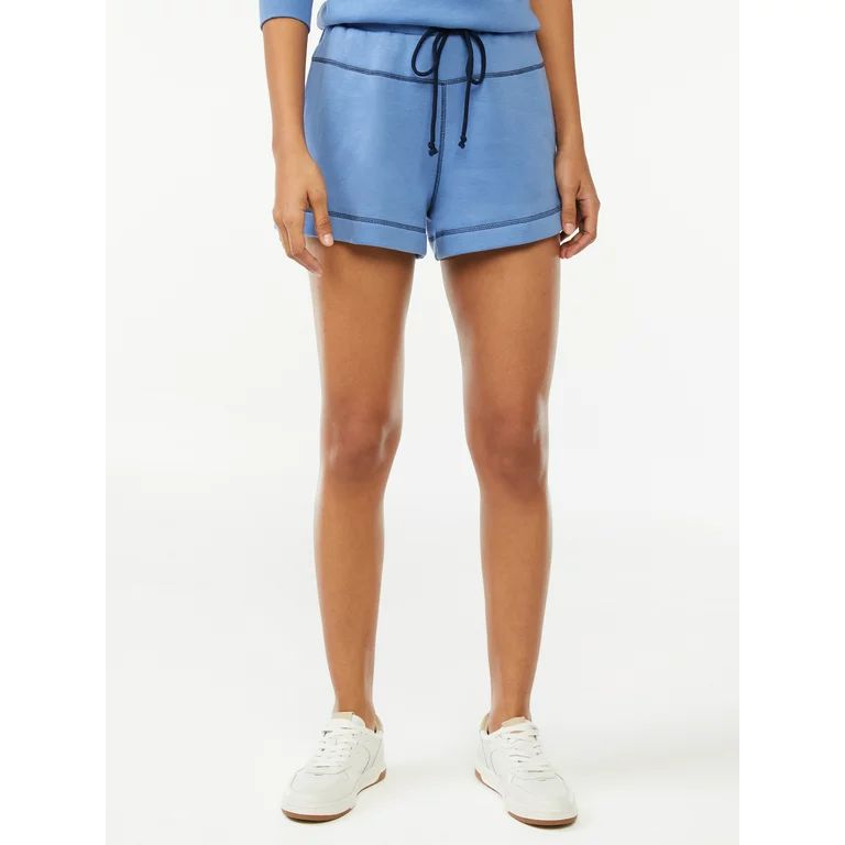 Free Assembly Women's Contrast Stitch Shorts | Walmart (US)