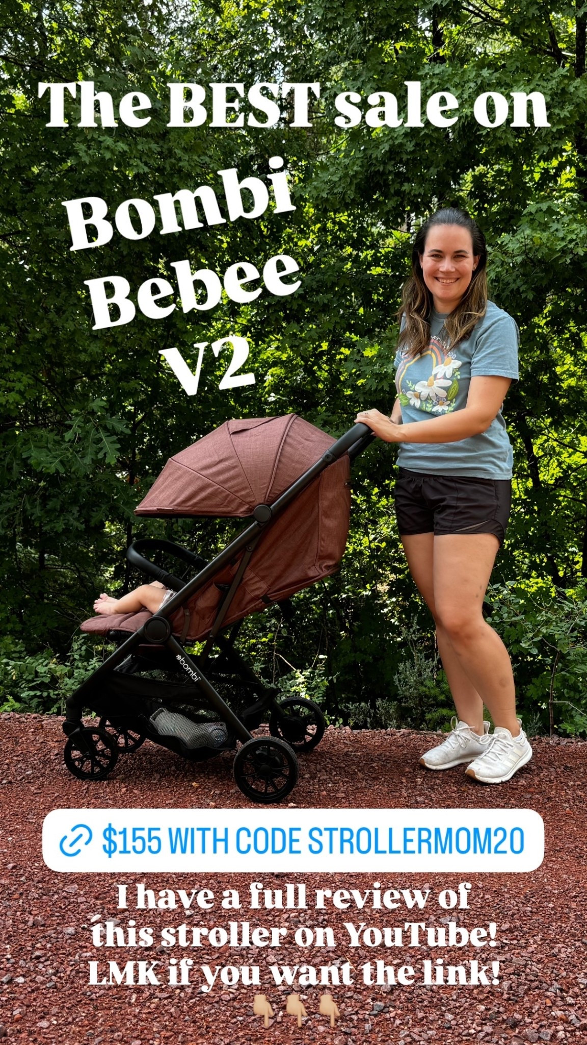 The BEST sale on Bombi V2! Use code STROLLERMOM20. I have a full review of this stroller on YouTube! LMK if you want the link! 👇🏼👇🏼👇🏼 @bombigear

#LTKBaby #LTKTravel #LTKmomlife