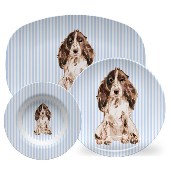 Luxury Choose Your Dog HeatSafe™ Dinnerware - Oven Safe, Microwave Safe, Dishwasher Safe, BPA F... | Etsy (US)