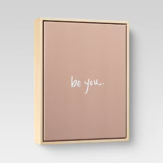 Be You Framed Wall Canvas Pink - Project 62™ | Target