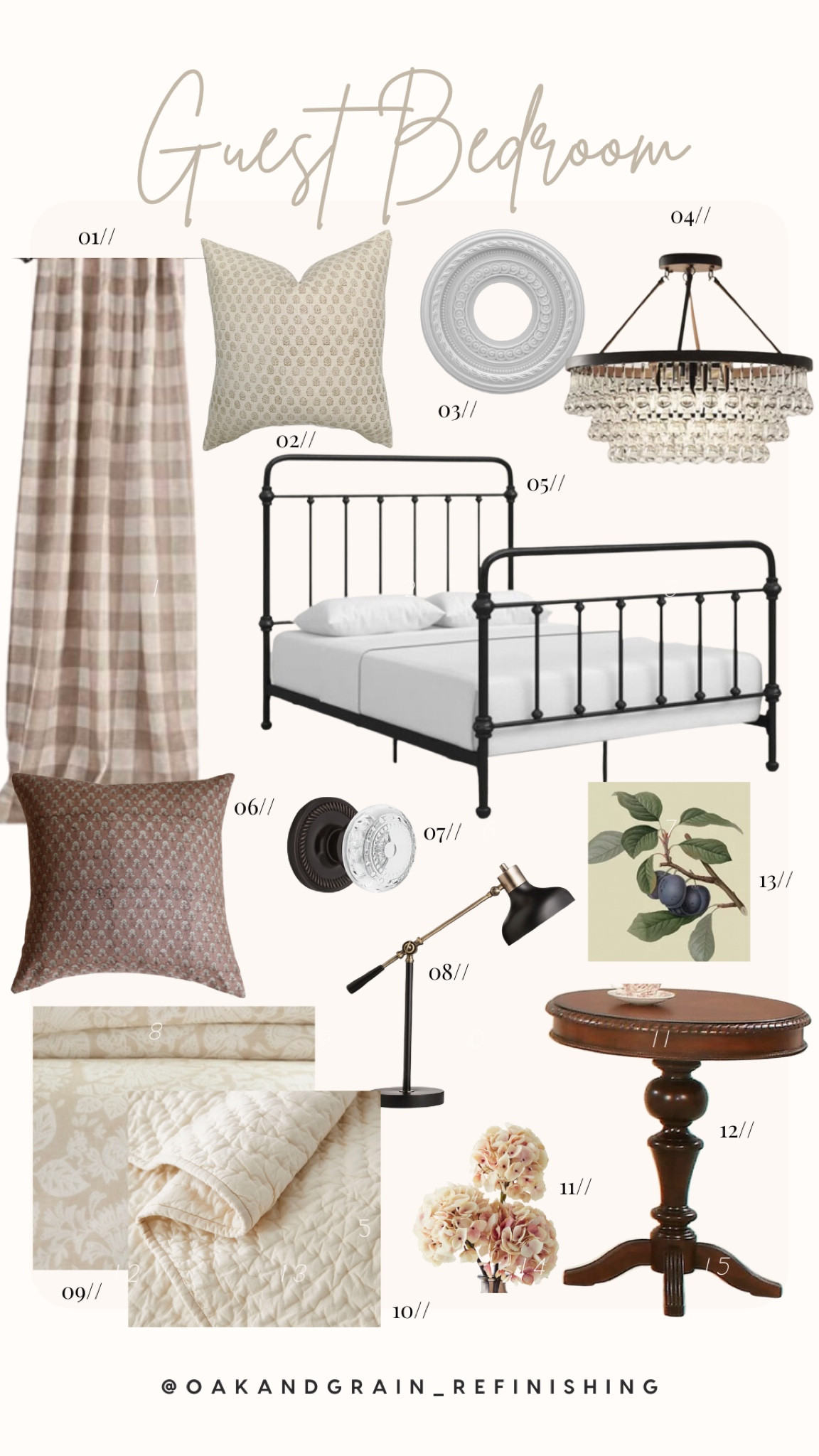 Guest bedroom // vintage inspired bedroom // classic interiors // transitional bedroom

#LTKhome