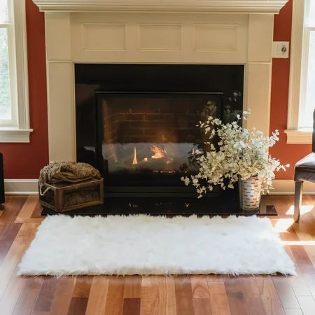 Faux Fur Rug Luxuriously Soft and Eco Friendly (3' X 5' Rectangle White) | Walmart (US)