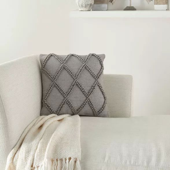 18"x18" Life Styles Diamond Lattice Square Throw Pillow - Mina Victory | Target