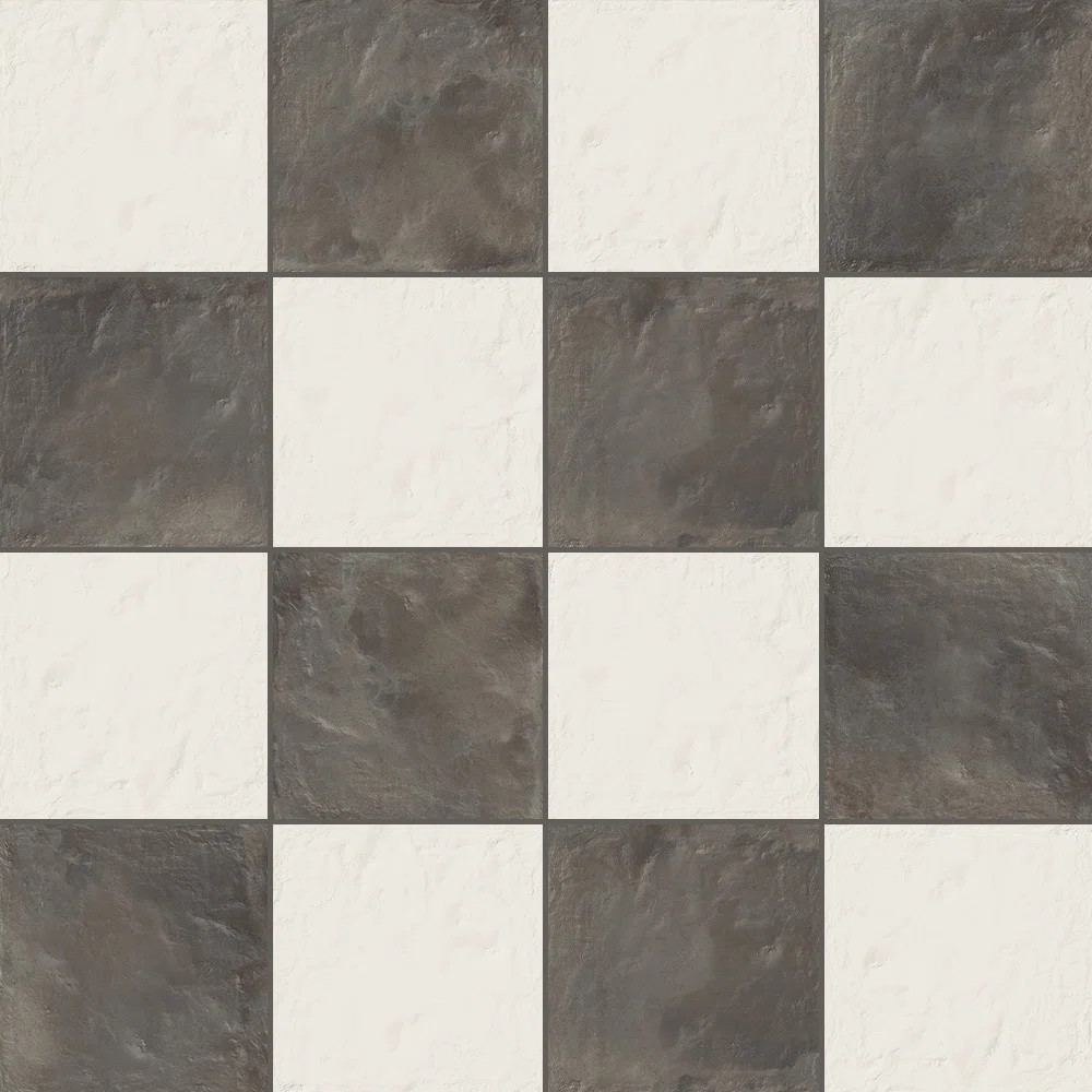 Autumn Essentials Checkerboard 8X8 Porcelain Tile | Wayfair North America
