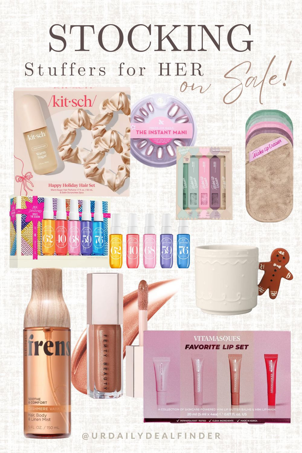 Stocking Stuffers for HER!! #gift #guide #holiday #christmas #teen #girl #tween #gifts #ideas #inspo #makeup #stocking #stuffers #beauty #lip #gloss #stanley #tumbler #bows #instax #photo #maker #polaroid #camera #printer #jewelry #necklace #gorjana #heart #palette #naked #urban #decay #ulta #sephora #products #amazon #ugg #slippers #uggs #marshmallow #backpack #free #people #hair #tools #iron #waver #curling #care #skin #nails #press #on #instant #mani #lighted #mirror #desk #vanity #presents 

 #LTKGiftGuide #LTKselfcare #LTKFindsUnder50