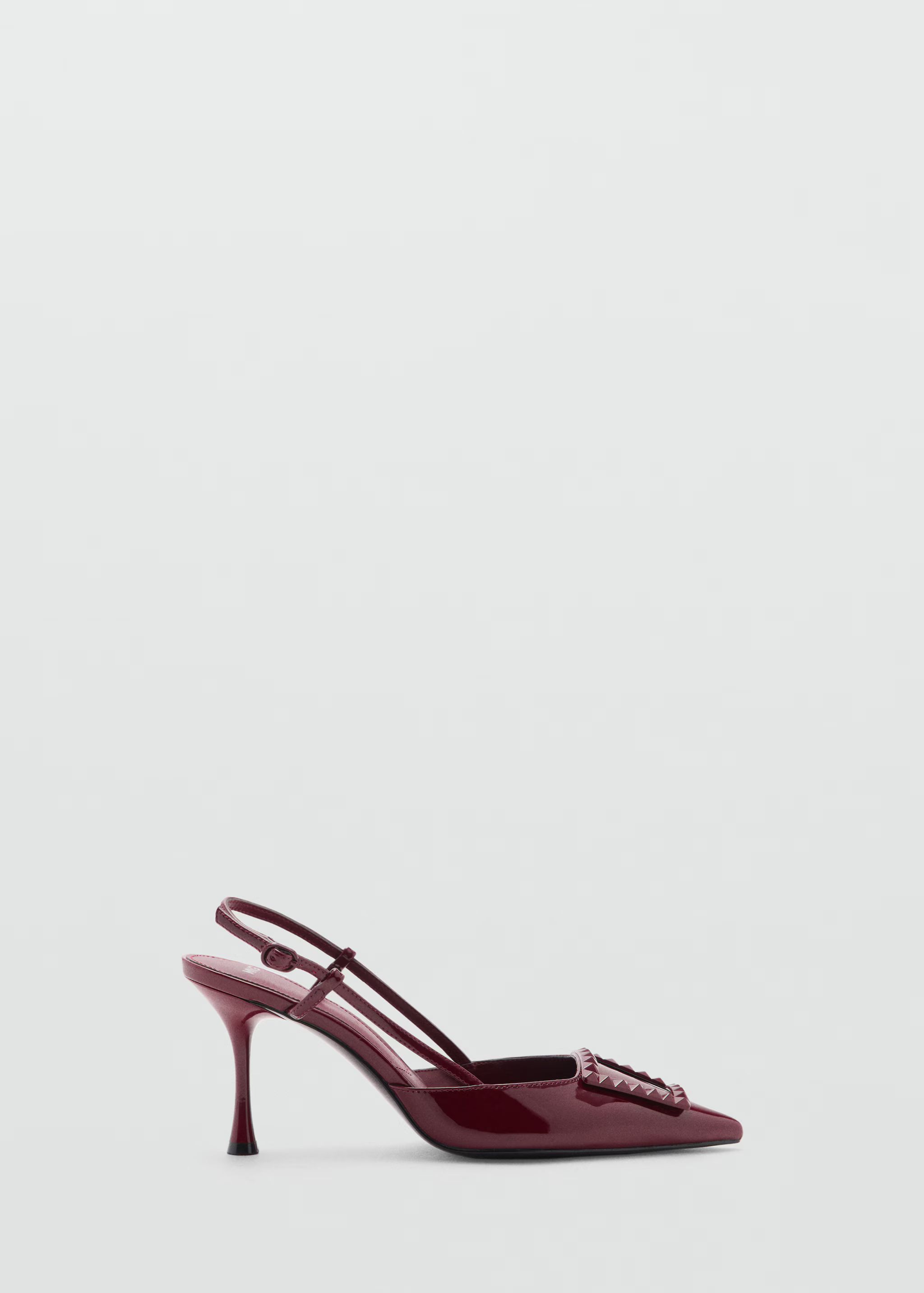 Patent leather slingback-heeled shoes - Woman | MANGO USA | MANGO (US)