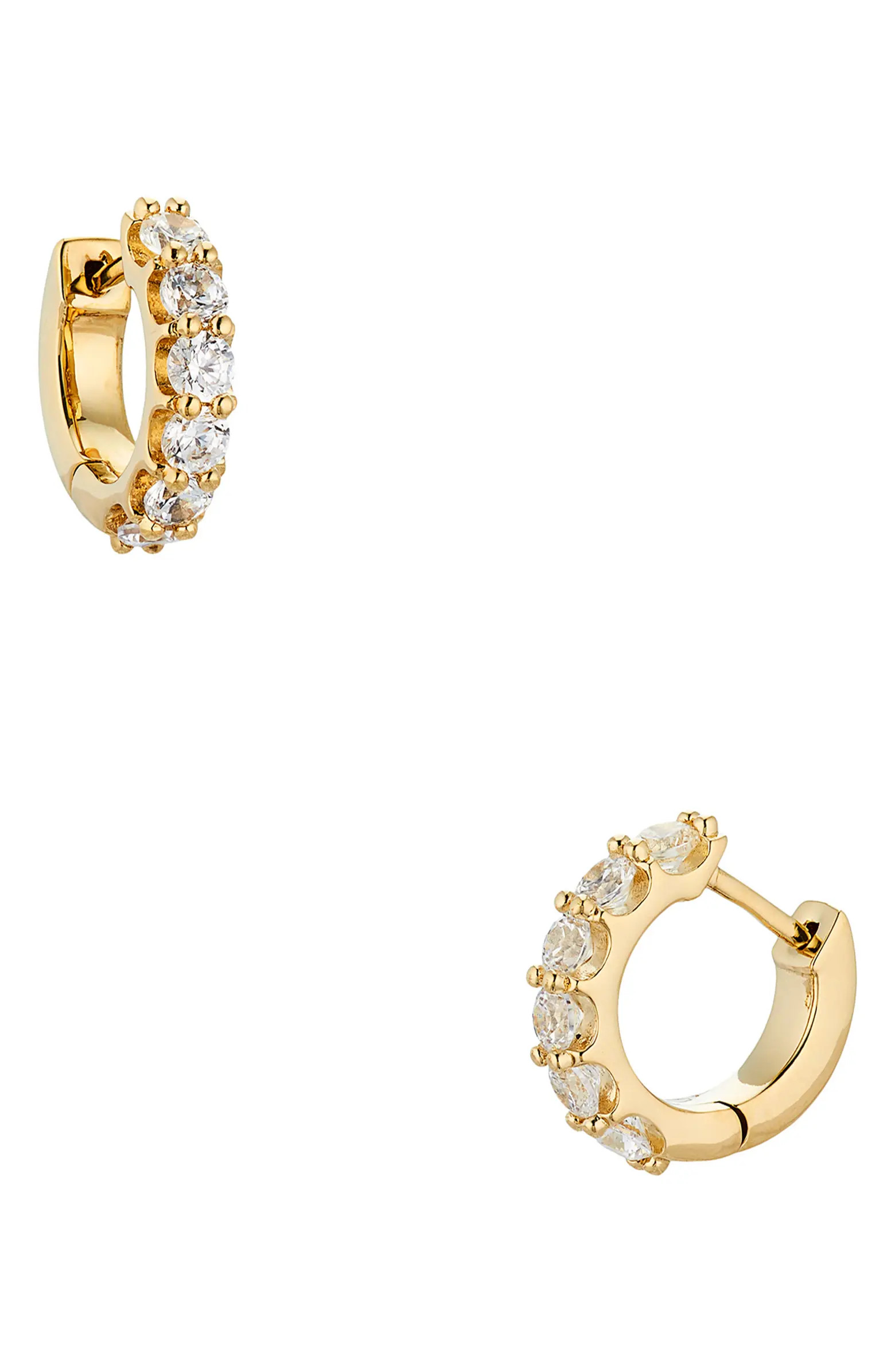 Perfect Cubic Zirconia Huggie Hoop Earrings | Nordstrom