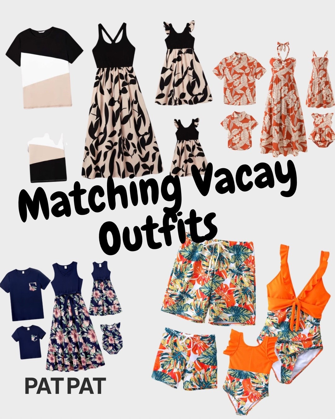 It’s Spring time which is often travel time for those who are spring breaking or just want to go somewhere to enjoy the warmer weather.  Whatever the case may be, getting matching vacay wear for family photos, family dinners or family swims are so fun and affordable with cute finds like these from @patpat00 !  I think my fav is  the orange/floral swim wear.  What’s yours?

#LTKmomlife #LTKTravel #LTKSeasonal