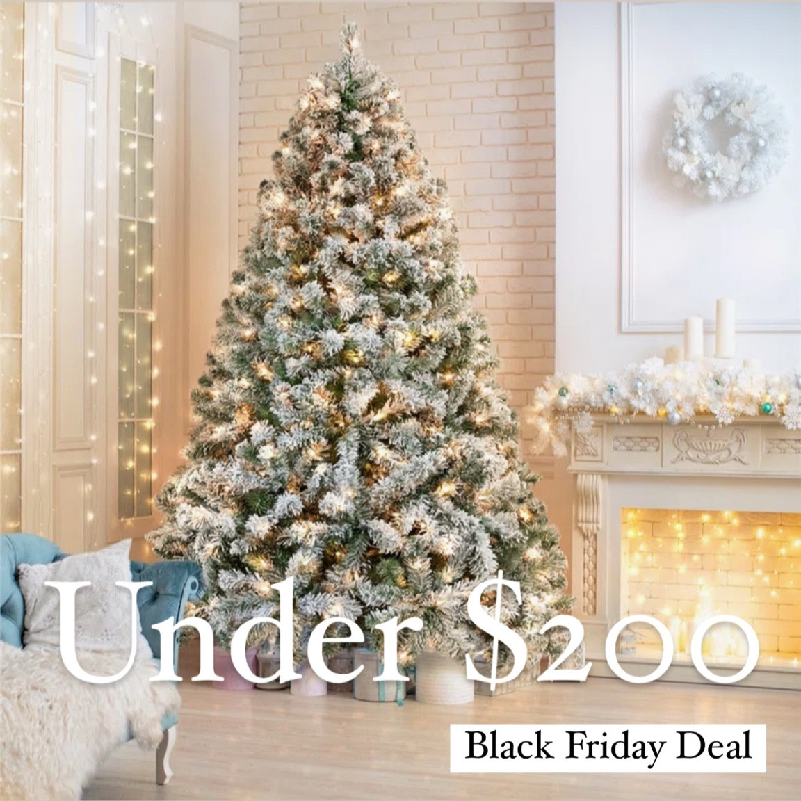 How beautiful is this flocked Christmas tree? It comes pre-lit in several sizes and with instructions for fluffing! 

#LTKSaleAlert #LTKCyberWeek #LTKHoliday