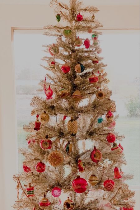 Silver Christmas tree. Tinsel Christmas tree. Silver tinsel Christmas tree. Christmas decor. Vintage inspired Christmas decor. ❤️🎄

#LTKSeasonal #LTKhome #LTKHoliday