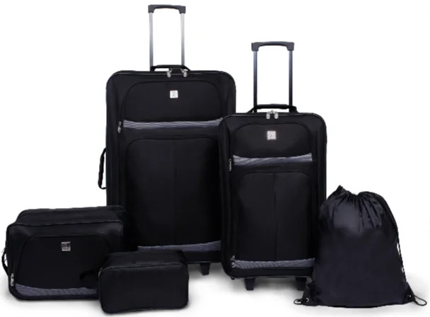 Protege 5 Piece 2-Wheel Luggage Set, Check and Carry On Size | Walmart (US)