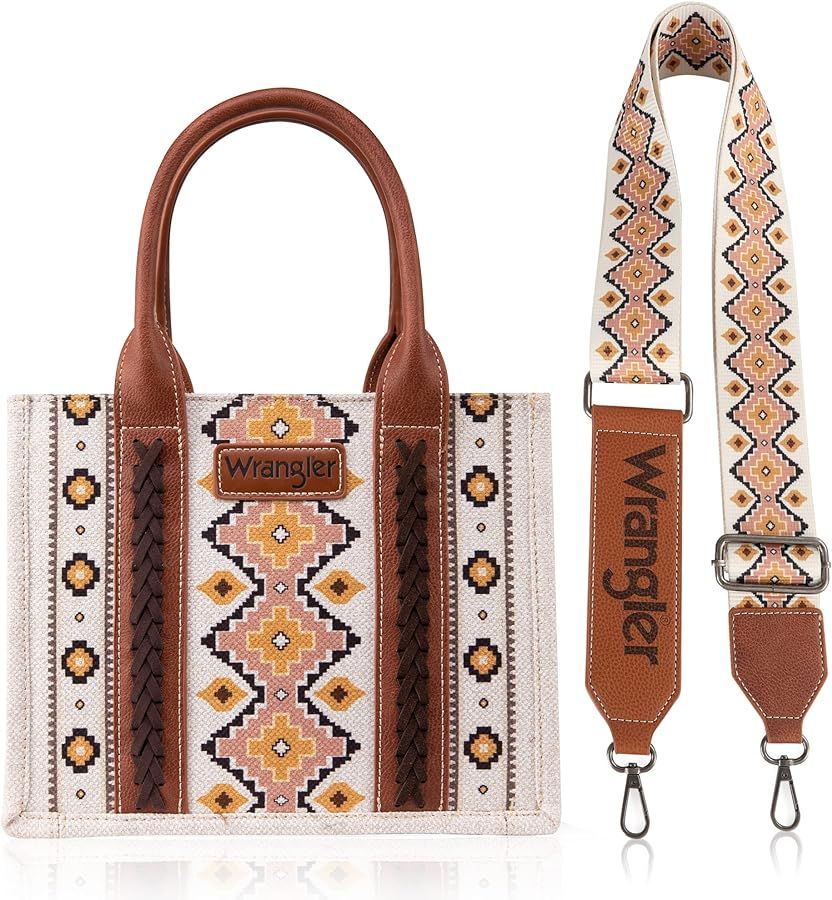 Wrangler Tote Bag Western Purses for Women Shoulder Boho Aztec Handbags | Amazon (US)