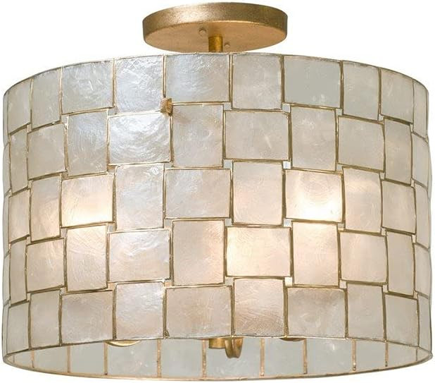 Kalco Lighting Kalco 505840OL Contemporary Modern Three Light Semi Flush Mount from Roxy Collecti... | Amazon (US)