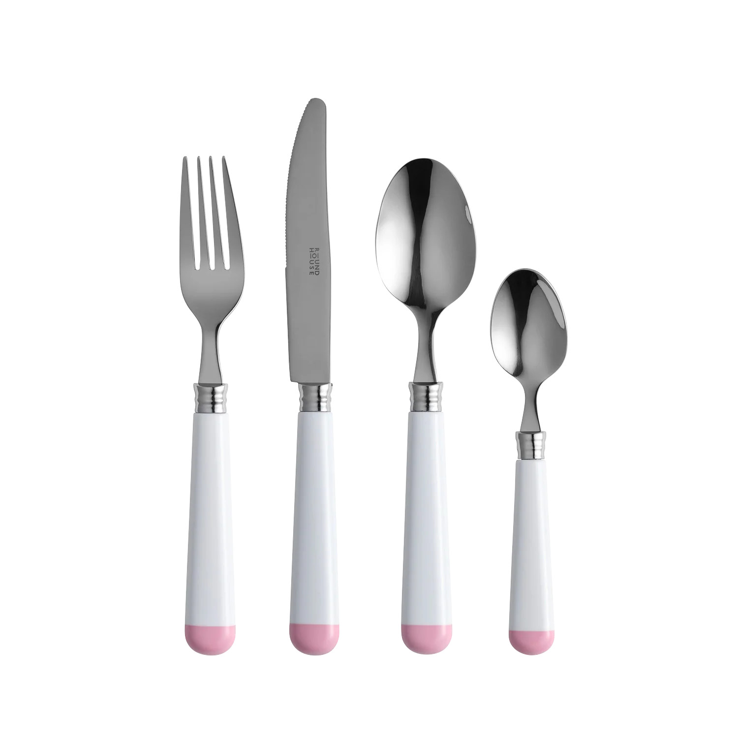 White and Pink Cutlery Set | In The Roundhouse
