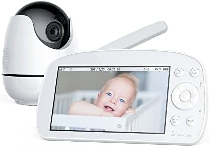 Baby Video Monitor, Konnek Stein Baby Monitor with Camera and Audio 720P HD Resolution, 5.5" Disp... | Amazon (US)