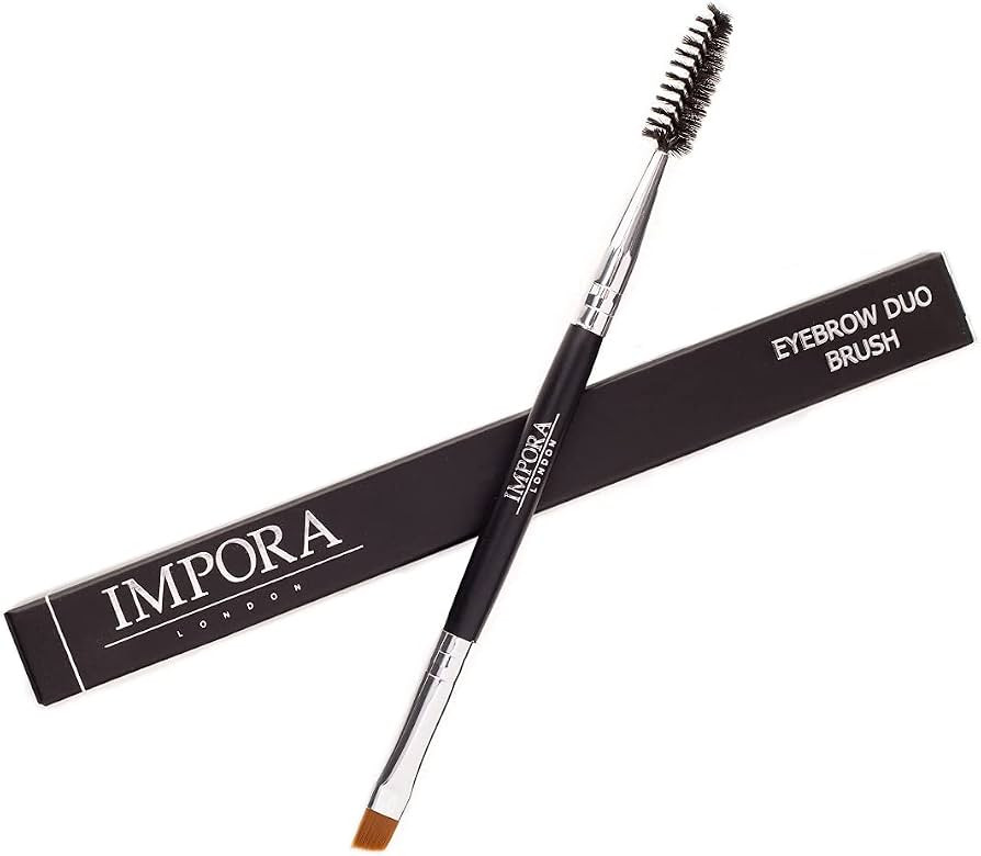 Duo Eyebrow Brush & Spoolie by Impora London. Flat, Angled Brush Perfect for Lining / Shaping Bro... | Amazon (UK)