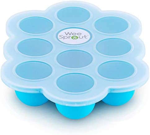 WeeSprout Silicone Baby Food Freezer Tray with Clip-on Lid by WeeSprout - Perfect Storage Contain... | Amazon (US)