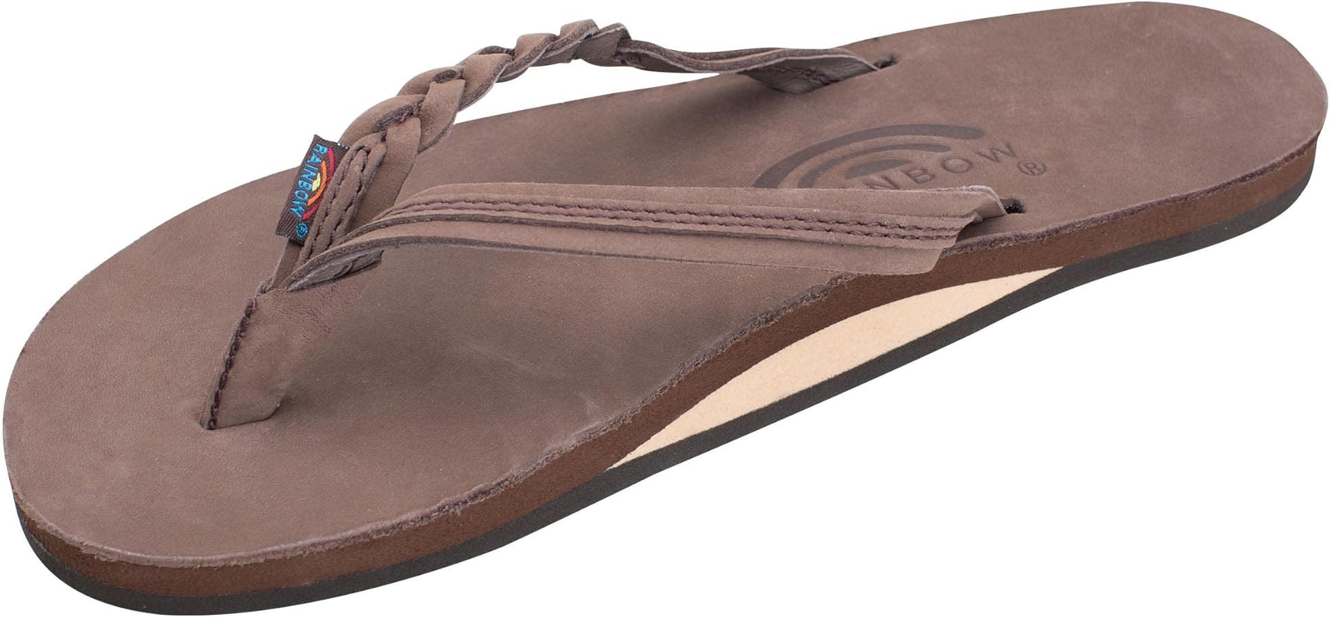 Rainbow Sandals Women’s Flirty Braidy Premier Leather w/Single Braided Strap | Amazon (US)
