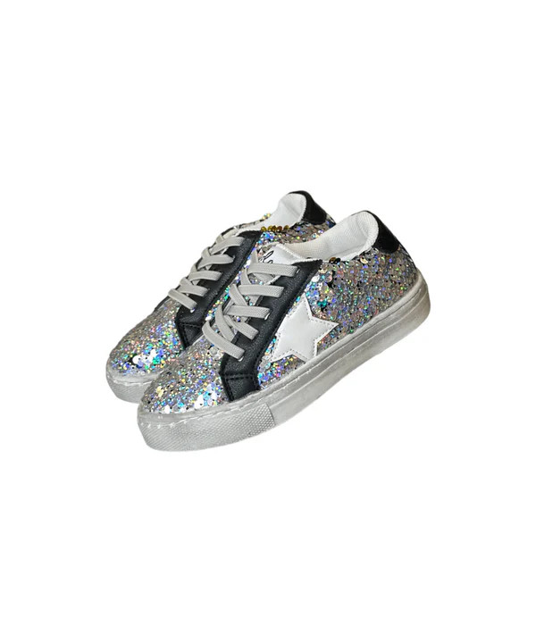 Midnight Sequin Flip Sneakers | Lola + The Boys