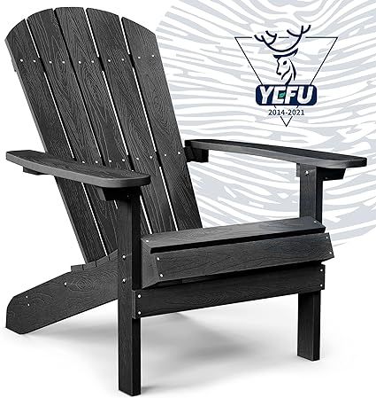 YEFU Adirondack Chair Plastic Weather Resistant, Patio Chairs 5 Steps Easy Installation, Looks Ex... | Amazon (US)